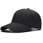 Бейсболка унисекс в стиле хип-хоп, черная однотонная, 2021