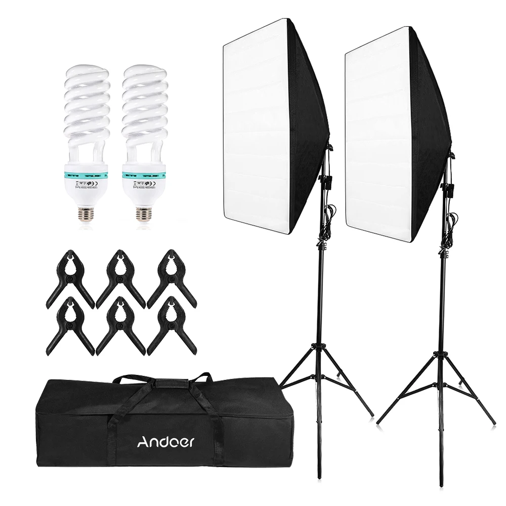 Фотостудия Cube Umbrella soфтbox светильник ing Tent Kit Photo Video Equipment Bulb Tripod Stand Carry Bag|Аксессуары