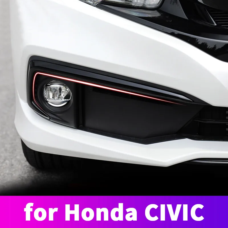 Передняя противотуманная фара рамка отделка полоса передняя для Honda Civic 10 2019 |