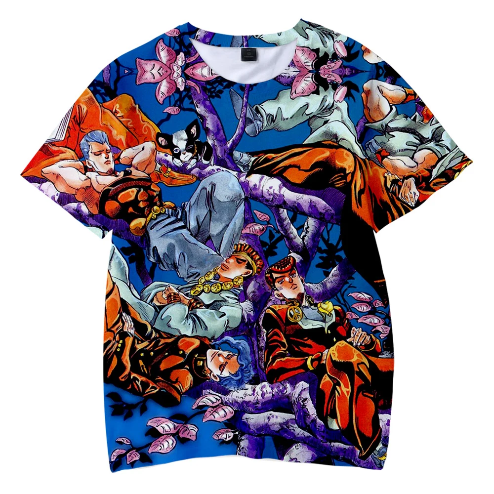 

2020 модная детская футболка Джоджо, летняя модная мягкая классическая детская футболка для мальчиков и девочек, популярные детские футболки...