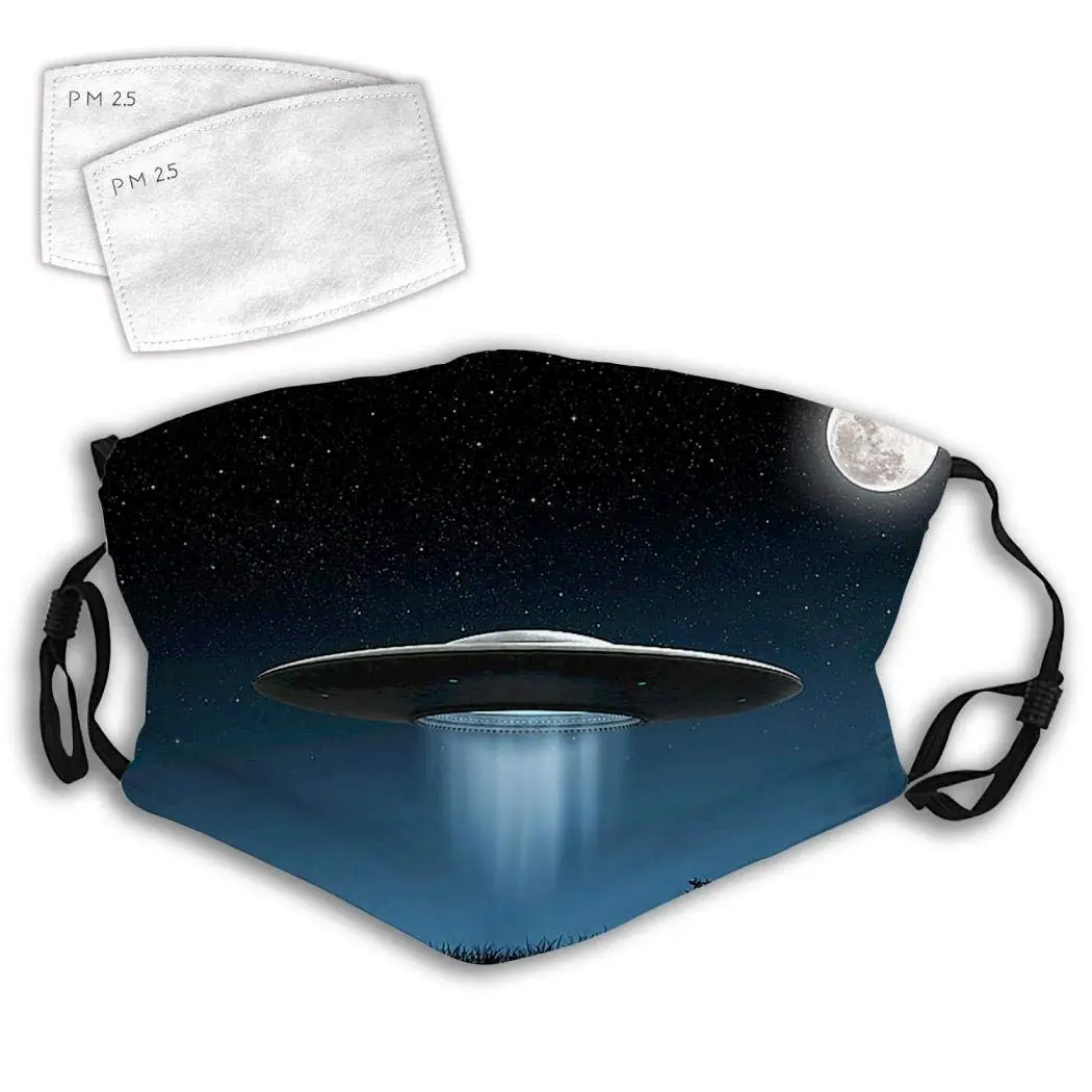 

UFO Aliens Science Fiction World Interstellar Future Fantasy Mouth Covers 3D Design Fashion Dustproof Unisex with Adjustable