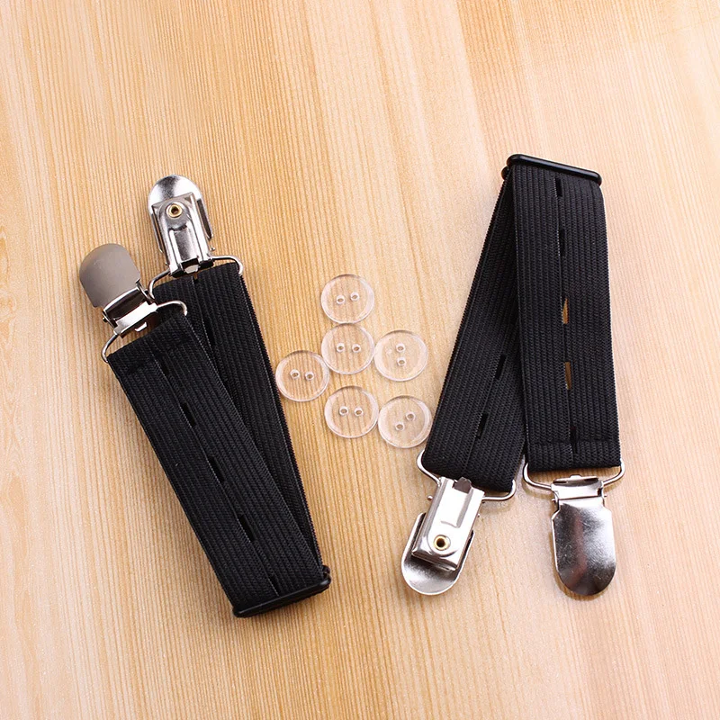M Black 3 разных размера эластичная лента зажимы для китайский Hanfu ручной работы аксессуары для шитья плоская эластичная лента для женской одежды - Цвет: M Black