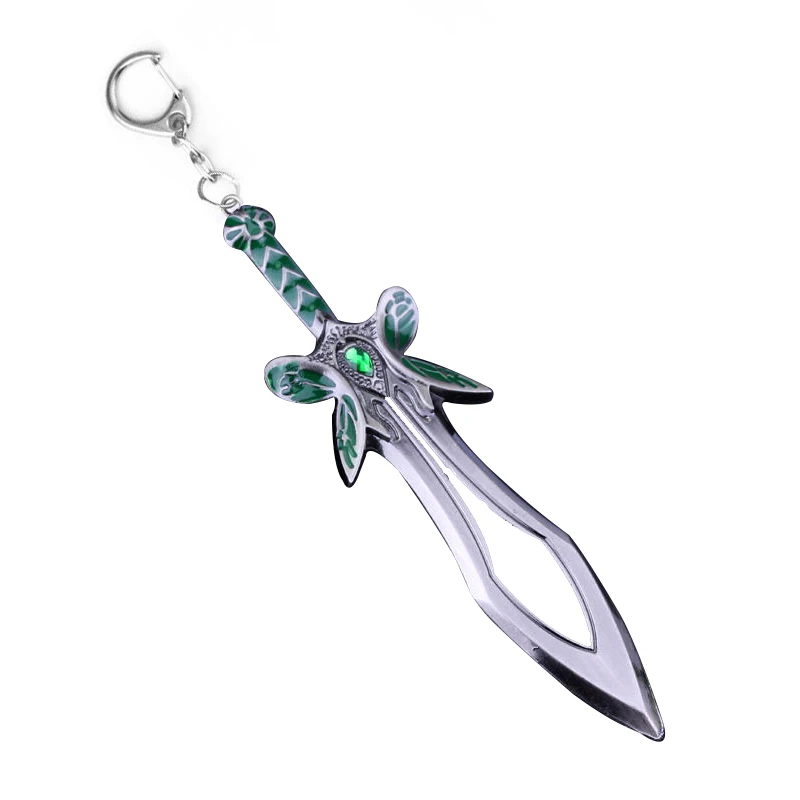 SILVER Популярная игра, винтажный Dota 2 брелок, dota2, логотип, сплав, подвеска, брелок, подарок, мужской автомобильный брелок, кольцо, фигурка, кинжалок, брелок - Цвет: SILVER