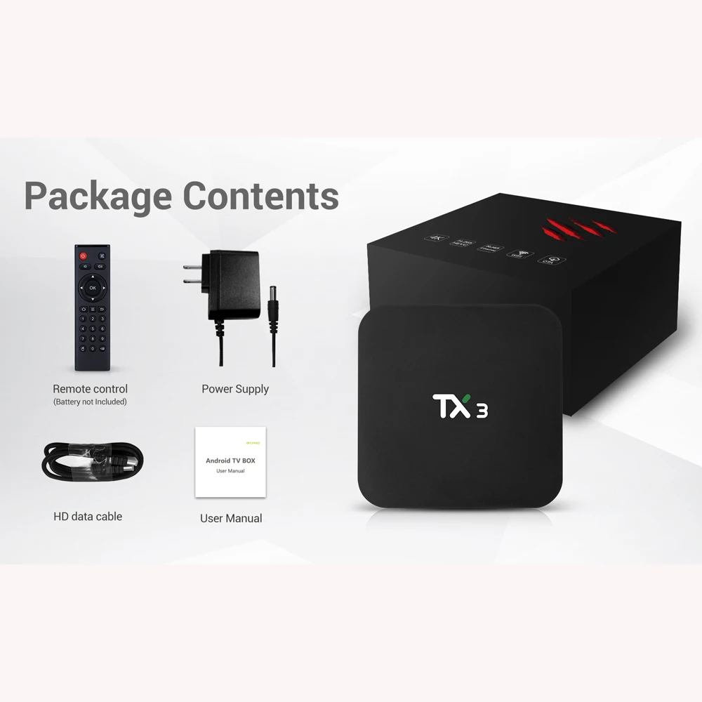 

Tanix TX3 Android 9.0 Smart TV BOX Amlogic S905X3 8K Set Top Box 4GB RAM 32GB 64GB ROM 2.4G/5GHz Dual Wifi BT H.265 Media Player
