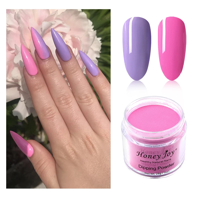 Очень мелкий порошок для ногтей 28 г/кор. окунающий розовый синий фиолетовый без