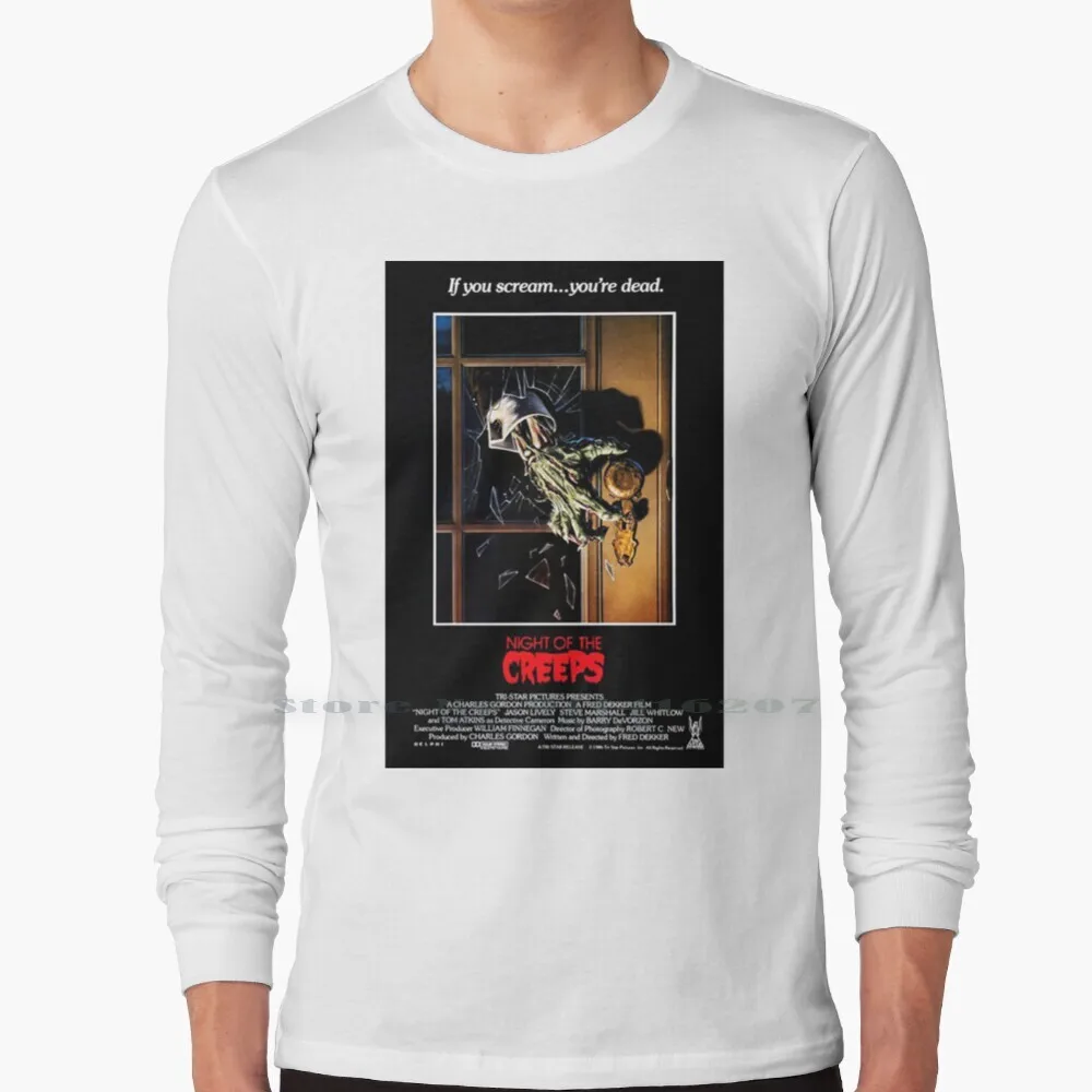 

Night Of The Creeps T Shirt 100% Pure Cotton Film Films Movie 70s 80s 90s Old Movies Old Films Retro 1940s 1950s 1960s