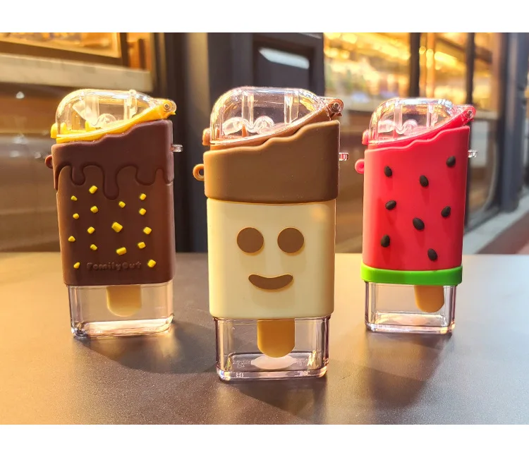 

Children's Cup Kindergarten Cup Portable Creative Kettle Ice Cream Kettle Anti-falling Straw Cup water bottle with straw
