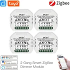 Tuya Zigbee 3,0 умный диммер, переключатель, управление, пульт дистанционного управления 21, умный переключатель света, реле для Alexa, Google Home