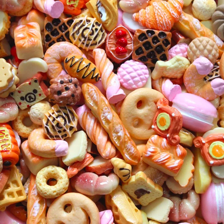 mixed 12pcs Кабошоны из смолы для конфет, амулеты, аксессуары, сделай сам, слизи, наполнитель крема, гель, оболочка для мобильного телефона, кабошоны леденец, амулет - Окраска металла: mixed 12pcs