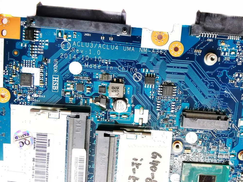 Оригинальный Для Lenovo G40 80 Материнская плата ноутбука I5 5200U ACLU3 ACLU4 NM A362 испытанное
