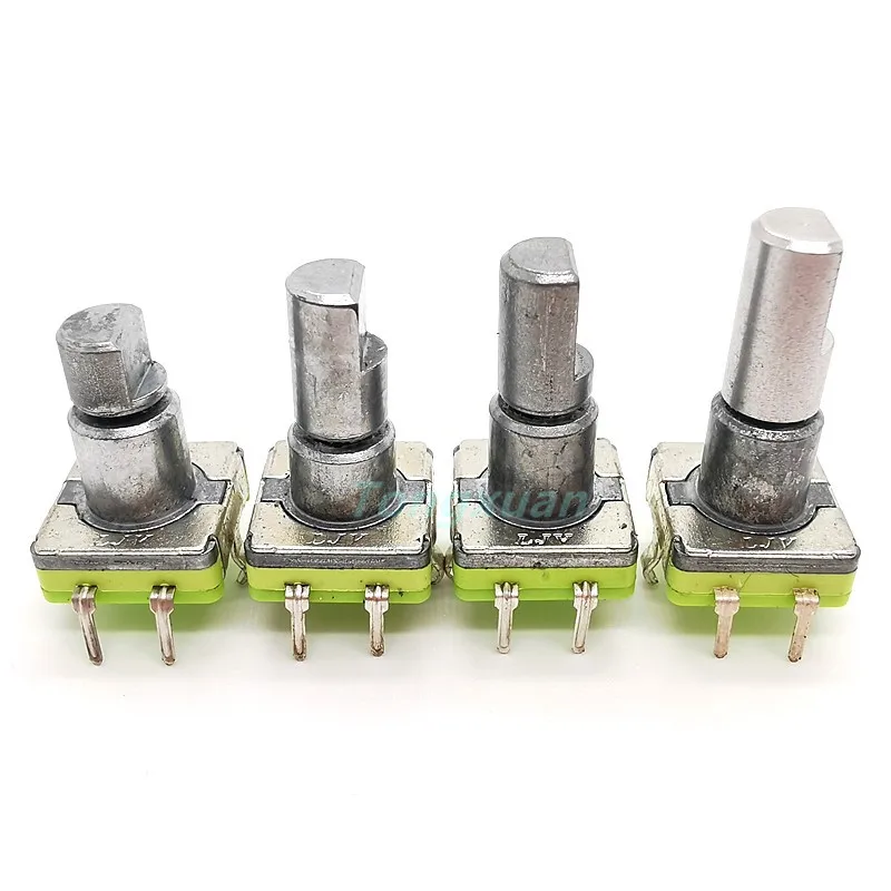 1pc EC11 Rotary Encoder Code Switch 360 Degree Rotation 30 Position With Push Button 5pin Handle Half Shaft 12.5/15/17/19mm