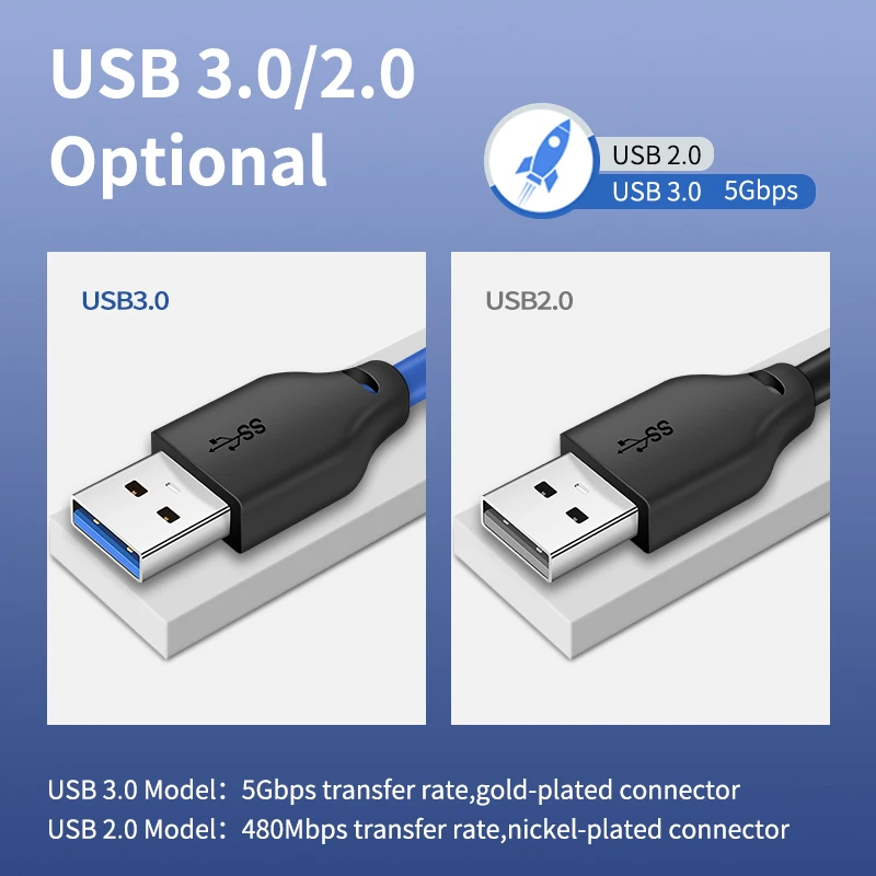 Кабель для принтера CABLETIME USB3.0 от AM до BM удлинитель кабель синхронизации данных