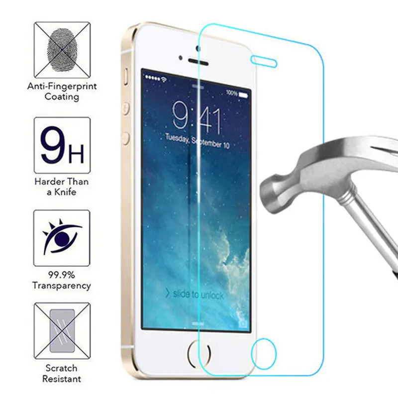 100% Подлинная 0 3 мм Защитная пленка для экрана из закаленного стекла iphone 12 Mini X 11 pro 4