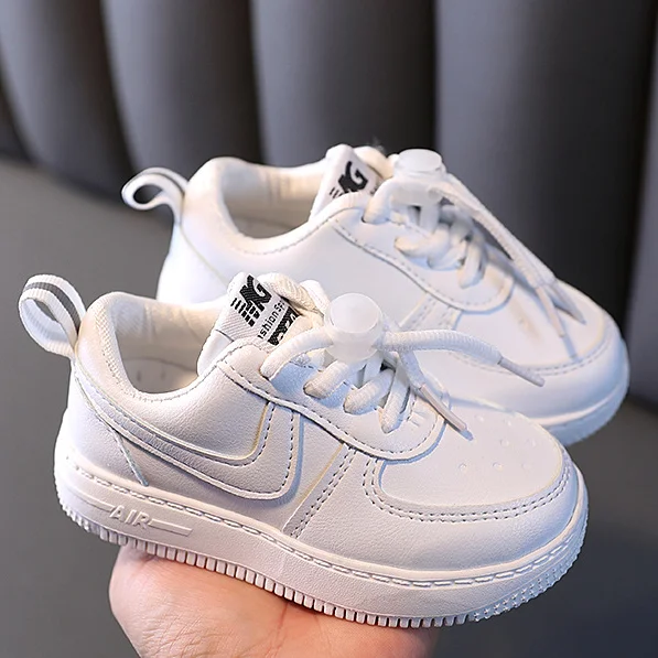 2021 модная детская повседневная обувь для девочек с низким верхом, Белая обувь для мальчиков, для малышей, обувь для скейтбординга, обувь для ...