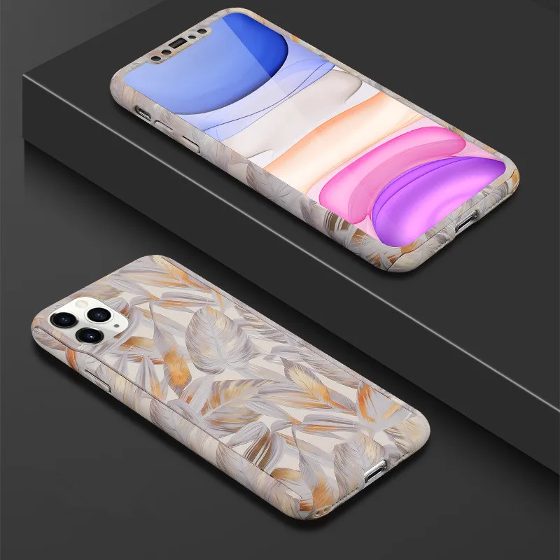 Модный чехол с полной защитой на 360 градусов для iPhone 6, 6 S, 7, 8 Plus, XS Max, XR, X, Твердый чехол из поликарбоната с изображением мультяшных животных слона - Цвет: Style 14