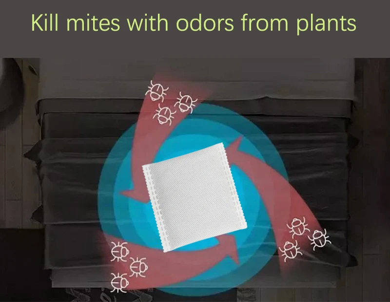 10/2 мешков удалитель клещей удаление от пыли клопов контроллер травяные листья