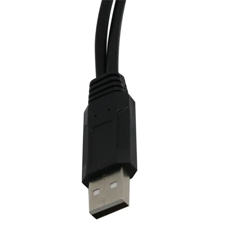 

30cm USB 2.0 A Male To 2 Dual Female Jack Y Splitter Hub Power Cord Adapter Cable