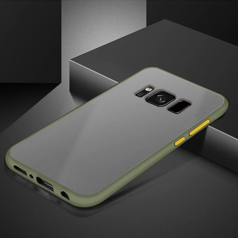 Coque Cover Case For Samsung Galaxy S8Plus S8 Matte Transparent Luxury Shockproof Hard Acrylic Back Slim Protective Phone Cases |
