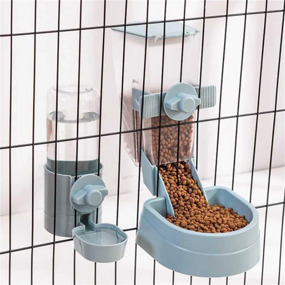 

Cat Cage Hanging Type Automatic Feeder Dog Cat Cage Fixed Suspension Drinking Fountain Pet Drinking Water Feeder