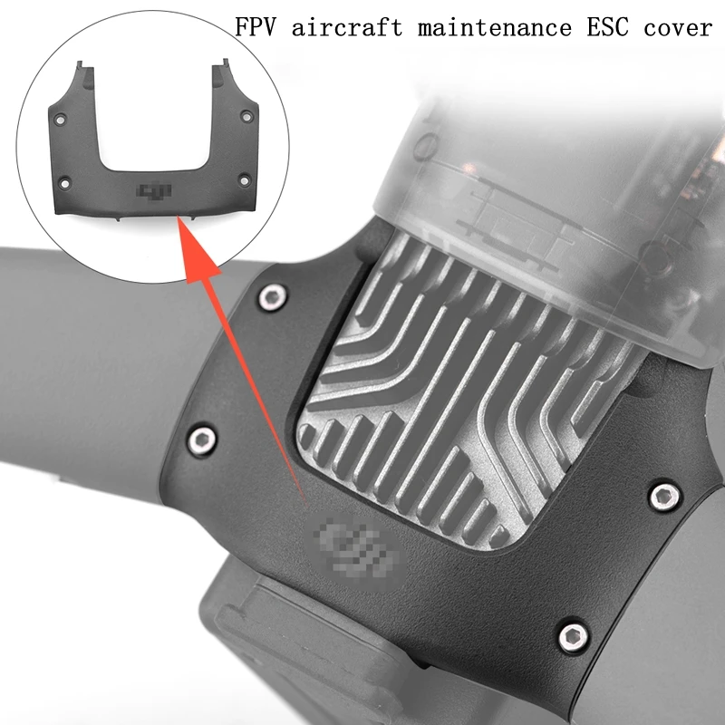 

2021 Новинка прочный точечный Fpv ремонт Esc крышка Dji Fpv ремонт дрона Fpv черный пластиковый запасные части