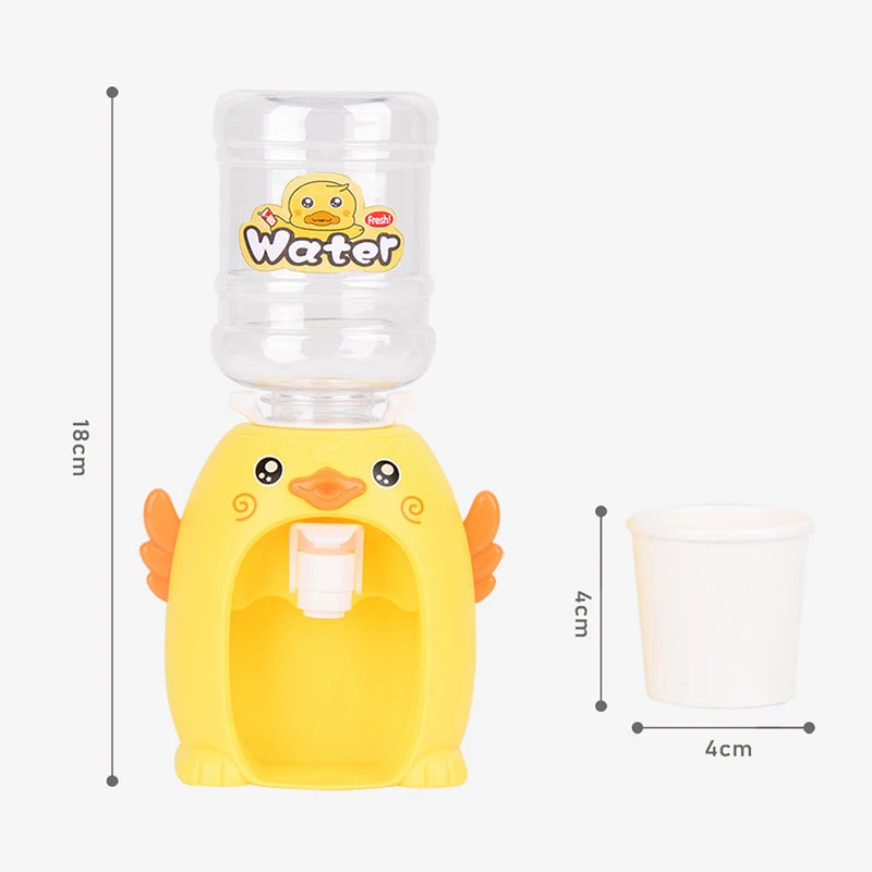 

Funny Simulation Cute Mini Water Dispenser For Children Play House Kitchen Set Kids Cartoon Animals Drinking Fountain Toys