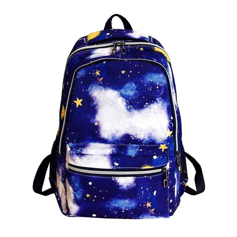 Многоцветный рюкзак Звездная Вселенная космическая Печать Рюкзаки для