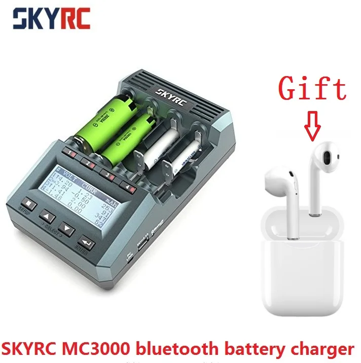 SKYRC MC3000 Bluetooth цилиндрическое зарядное устройство с гарнитурой для телефона