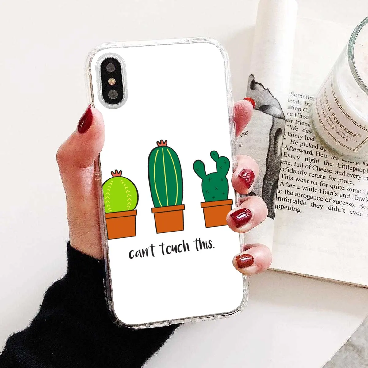 Силиконовый чехол с изображением фруктов и зеленых кактусов для Samsung Galaxy Note 2 3 4 5 8