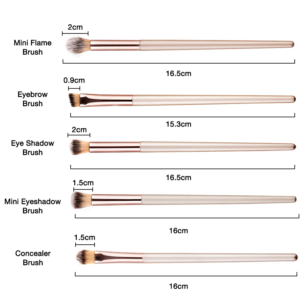1 шт. роскошные кисти для макияжа цвета шампанского нанесения пудры румян теней