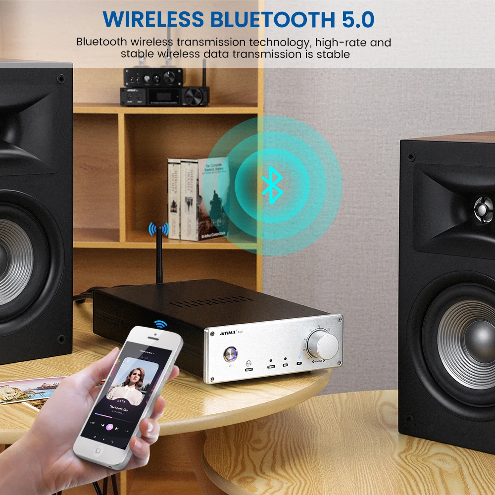 Усилитель мощности AIYIMA LM3886 Bluetooth 5 0 CSR8675 | Электроника