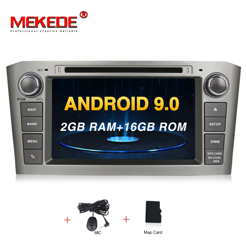 CAR DVD MEKEDE PX5 4G ram Android 9,0 Автомобильный DVD стерео Авто радио мультимедиа головное устройство для Toyota Avensis/T25 2003-2008 wifi RDS gps - Цвет: CAR DVD