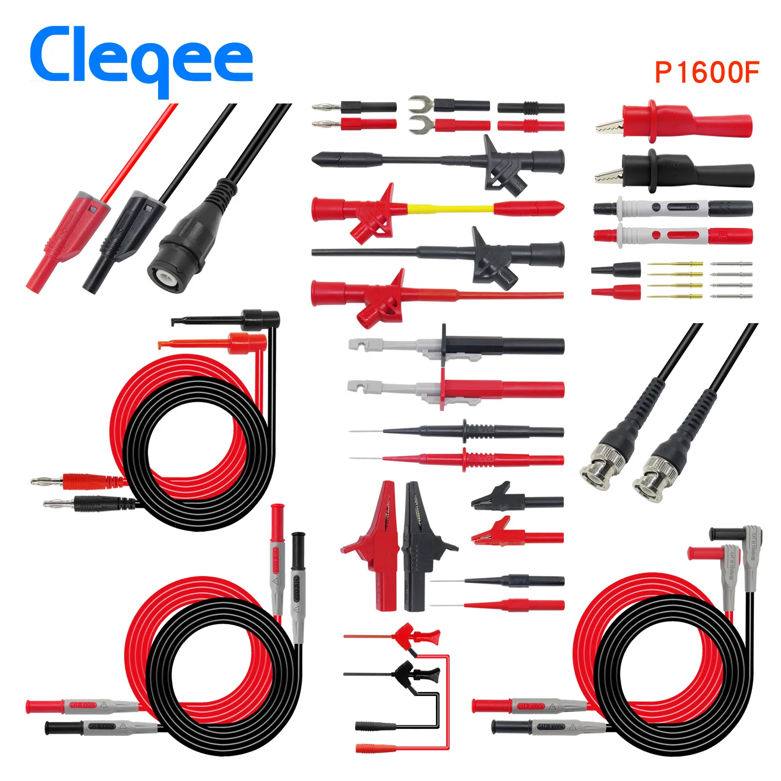 Высококачественный мультиметр Серии Cleqee P1600 набор тестовых кабелей BNC тестовый