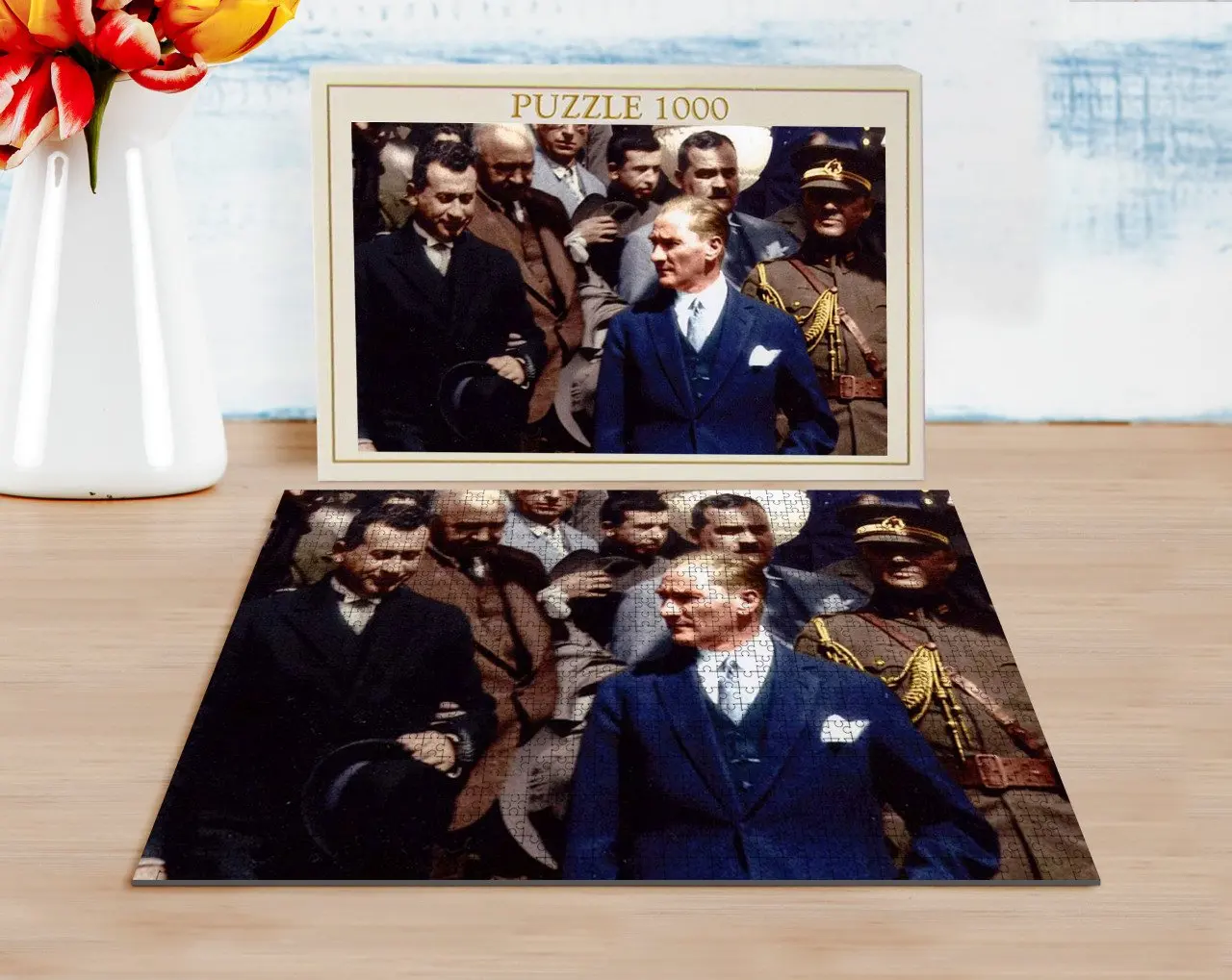 

BK Home Ataturk Designed 1000 Piece Professional Puzzle-50 Decoration Girlfriends Gift Moment Happy Design Modern Quality Reliable