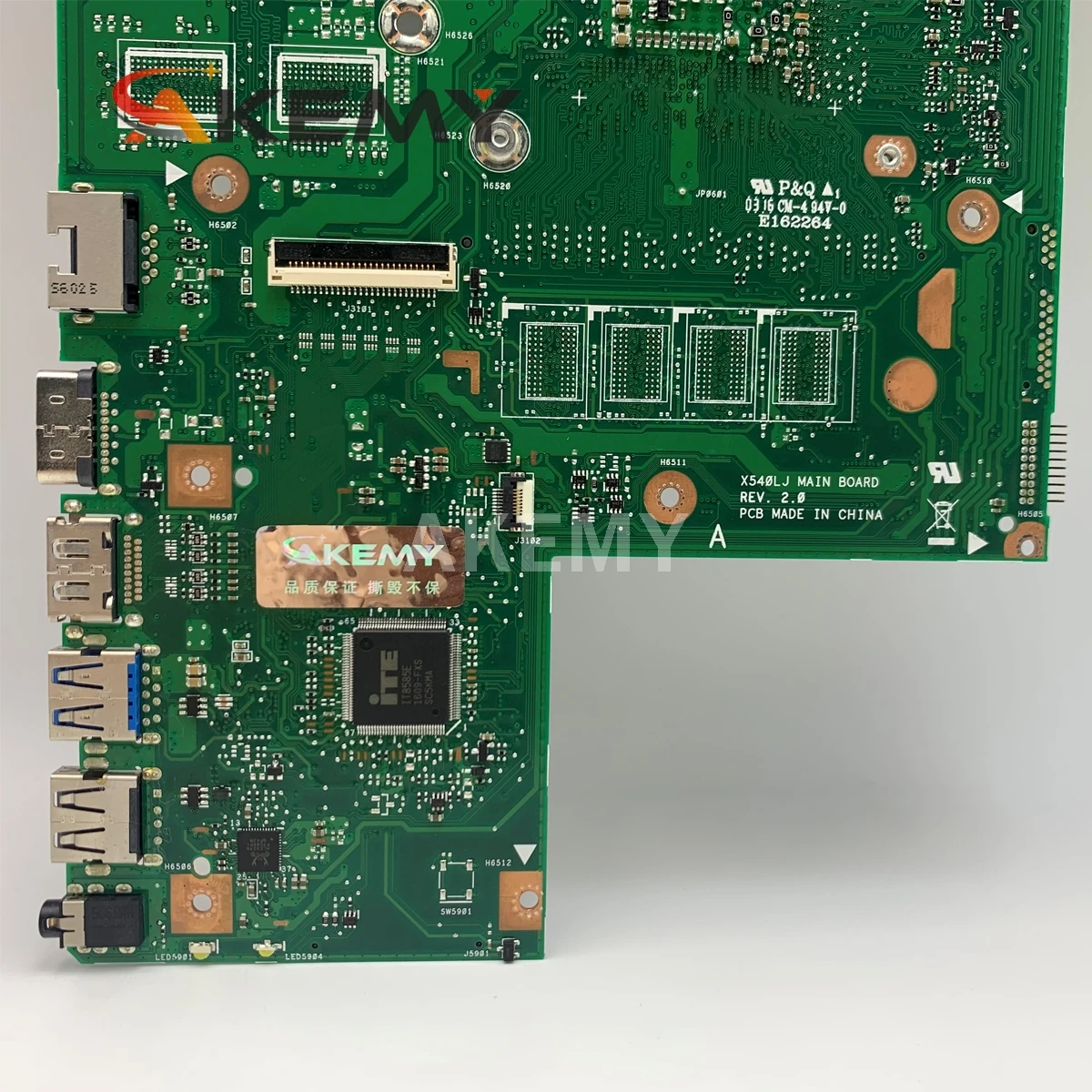 

Akemy X540LA laptop Motherboard i3-5010 CPU For Asus X540L X540LJ X540LA Mainboard test 100% ok 90NB0B00-R00030