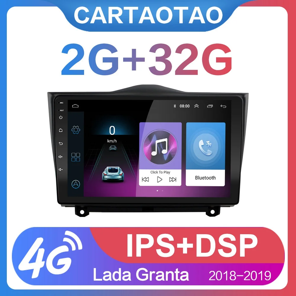 2G+ 32G " 2din Android 8,1 автомобильный Радио мультимедийный плеер для Lada Granta автомобильный Радио gps навигация wifi плеер без DVD