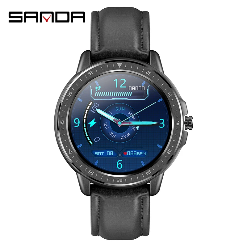 Смарт часы SANDA мужские с пульсометром и тонометром 2020|Смарт-часы| |