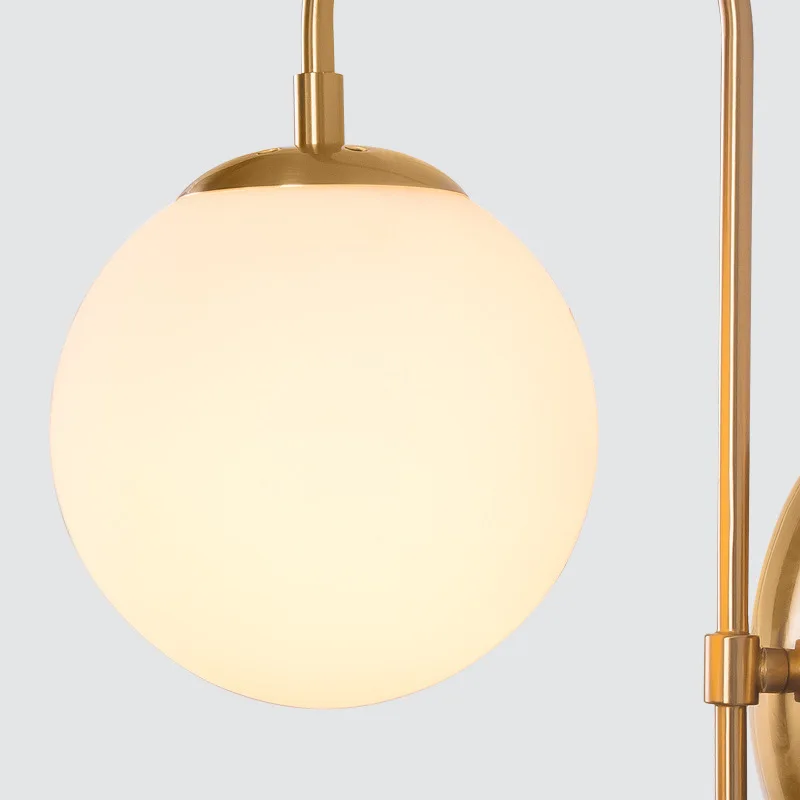 

Modern Nordic Glass Meta Black/gold Ball Retro Vintage Wall Lamp E27 Loft For Cafe Bedroom Foyer hanging lamp