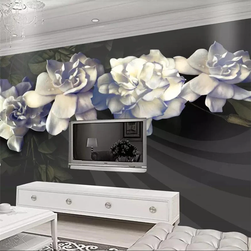 HD Большой Рельефный цветок скорпиона на заказ Ретро фон настенная живопись