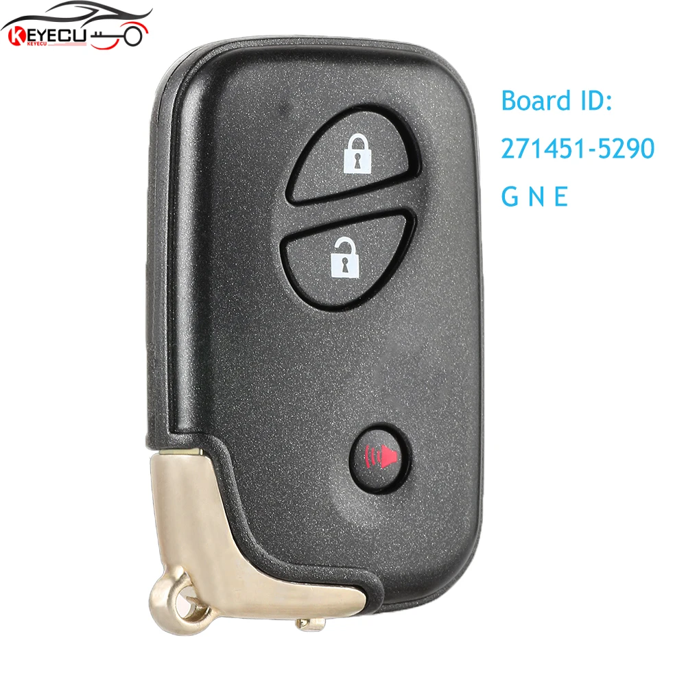 

KEYECU Smart Remote Key Fob 3 Button 314.3MHz/ 315MHz/433MHz for Lexus RX350 RX450H FCCID: HYQ14ACX Board ID: 271451-5290 GNE
