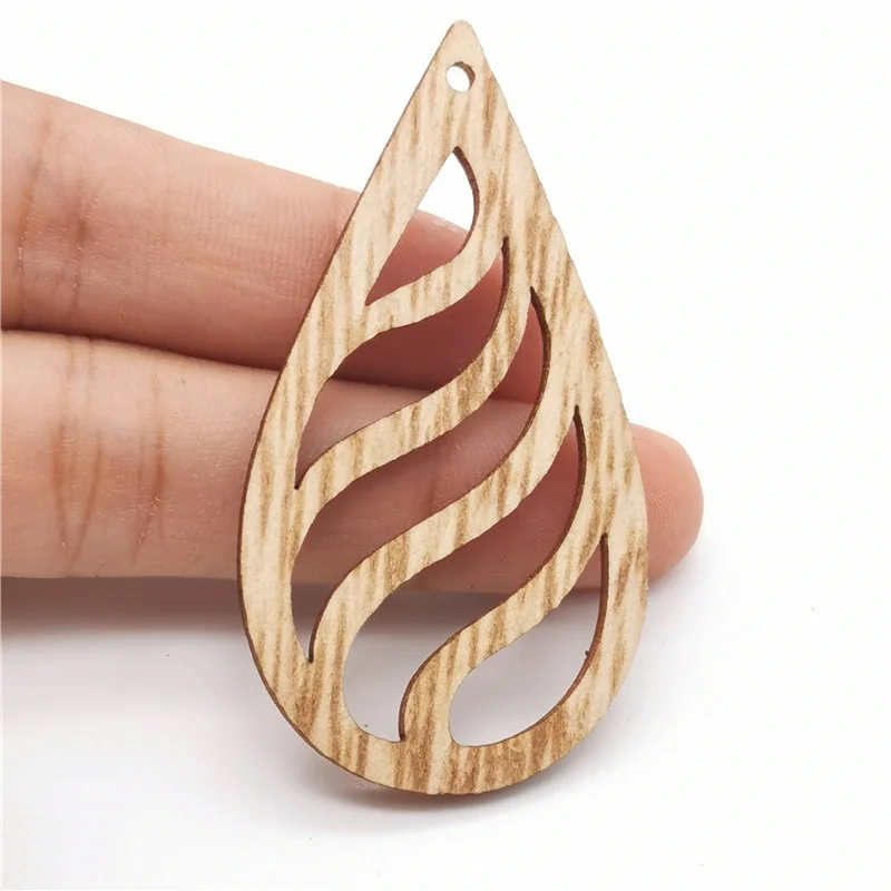 

Barwodo 12PCS Pendants Natural Wooden Jewellery Crafts Wholesale Charms For Bracelet Mini Charm For Jewelry Making DIY Handmade