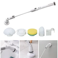 home multi functional turbo scrub cleaner electric cleaning brush charging rotating bathroom bathtub kitchen cleaning tools set
