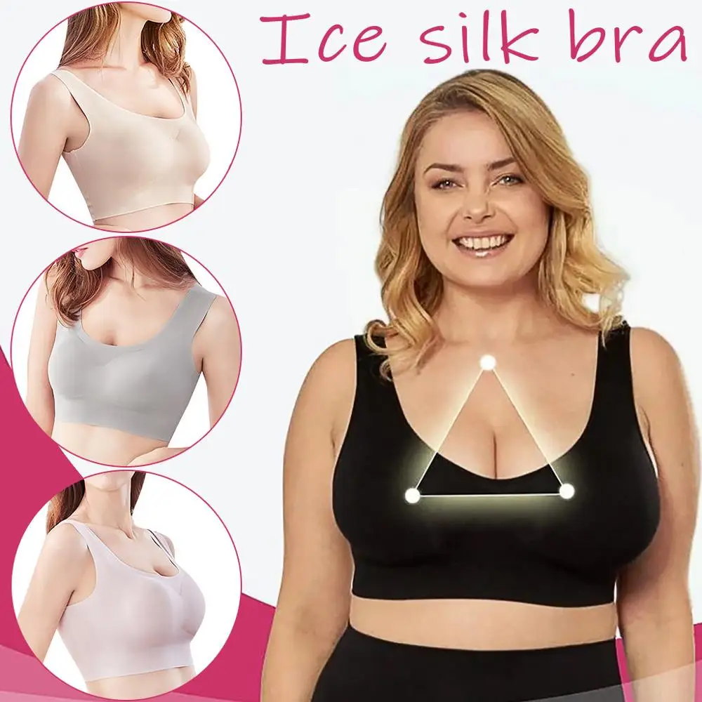 Женский ультратонкий спортивный бюстгальтер однотонного цвета | Женская одежда