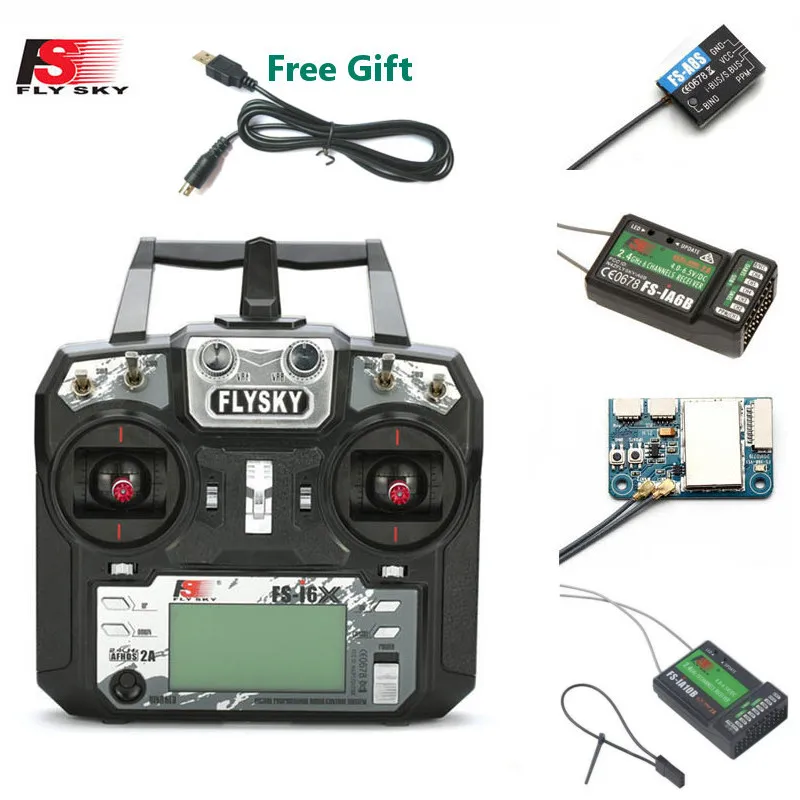 FLYSKY FS-i6X i6X 10CH 2,4 ГГц AFHDS 2A передатчика радиоуправляемой модели к компьютеру с X6B iA6B A8S приемник для RC Qaud небольшой гоночны