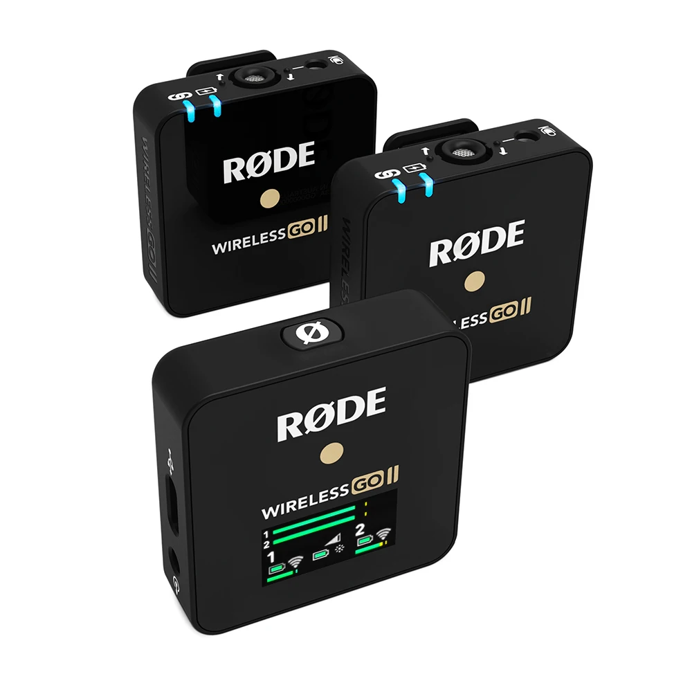 Rode Wireless Go II Microphone 200m Transmission Dual Channel Mic RX 2TX ZG-R30 Charger BOX Case for Phone DSLR Camera | Электроника