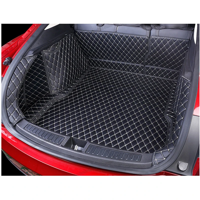 

for Tesla Model S leather car trunk mat cargo liner accessories 2021 2012 2013 2014 2015 2016 2017 2018 2019 2020 rear boot auto