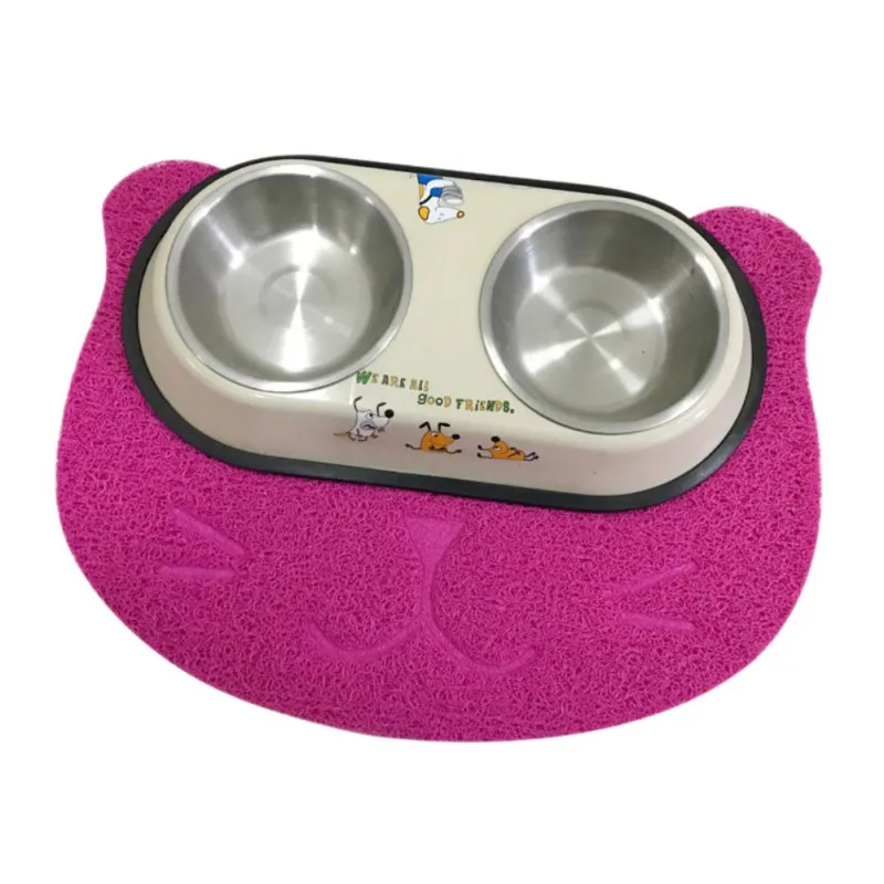 Водонепроницаемый ПВХ коврик для туалета кошек кормушек котят домашние коврики