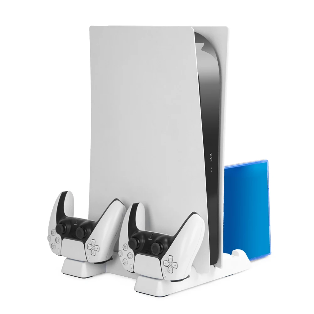 

Cooling Fan Stand Holder External Cooler Cooling Fan Dual Controller Charger for Sony PS5 Controller Charging Dock