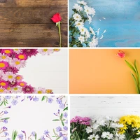 vinyl custom photography backdrops prop flower and wooden planks theme photography background 191024st 0003