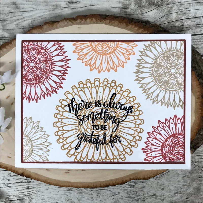 

Autumn Silhouettes Zen Flower Peaceful Christmas Holiday Hexagon Sentiments Stamps and Dies for DIY Scrapbooking Craft Card 2020