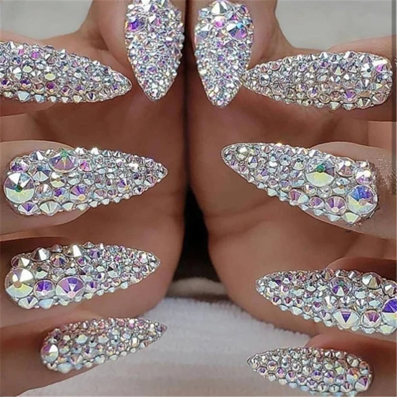 Manicure 12 Square Box Diamond Jewelry